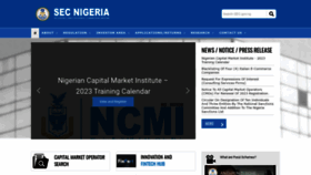 What Sec.gov.ng website looked like in 2023 (2 years ago)