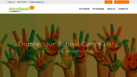 What Schoolspeak.com website looked like in 2023 (1 year ago)