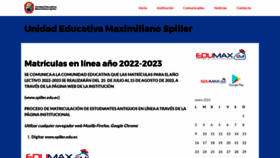 What Spiller.edu.ec website looked like in 2023 (1 year ago)