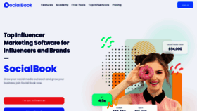 What Socialbook.io website looked like in 2023 (1 year ago)