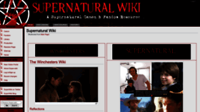What Supernaturalwiki.com website looked like in 2023 (1 year ago)