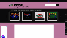 What Snesfun.com website looked like in 2023 (1 year ago)