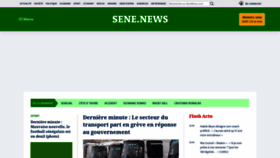 What Senenews.com website looked like in 2023 (1 year ago)
