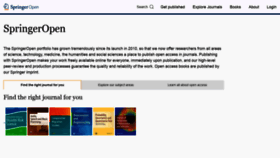 What Springeropen.com website looked like in 2023 (1 year ago)