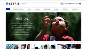 What Steris.com website looked like in 2023 (2 years ago)