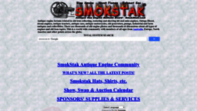 What Smokstak.com website looked like in 2023 (1 year ago)