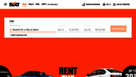 What Sixt.com website looked like in 2023 (1 year ago)