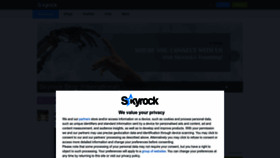 What Skyrock.net website looked like in 2023 (1 year ago)