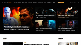 What Screenrant.com website looked like in 2023 (1 year ago)