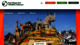 What Sandiegozoo.org website looked like in 2023 (1 year ago)