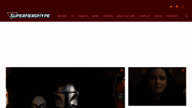 What Superherohype.com website looked like in 2023 (1 year ago)