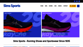 What Simssports.com.au website looked like in 2023 (1 year ago)
