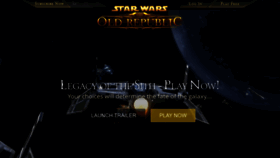 What Swtor.com website looked like in 2023 (1 year ago)