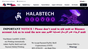 What Server.halabtech.com website looked like in 2023 (1 year ago)