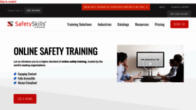 What Safetyskills.com website looked like in 2023 (1 year ago)