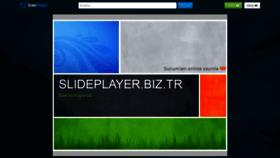 What Slideplayer.biz.tr website looked like in 2023 (2 years ago)