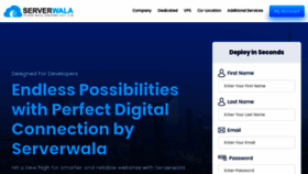 What Serverwala.com website looked like in 2023 (2 years ago)
