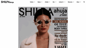 What Shilpaahuja.com website looked like in 2023 (1 year ago)