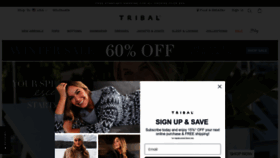 What Shoptribalfashion.com website looked like in 2023 (1 year ago)