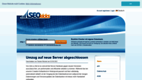 What Seokicks.de website looked like in 2023 (1 year ago)