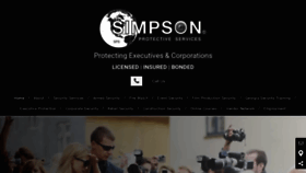 What Simpsonprotectiveservices.com website looked like in 2023 (1 year ago)