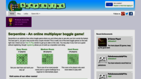 What Serpentinegame.com website looked like in 2023 (1 year ago)