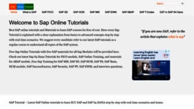 What Saponlinetutorials.com website looked like in 2023 (1 year ago)