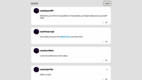 What Snort.social website looked like in 2023 (2 years ago)