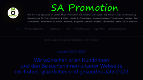 What Sa-promotion.de website looked like in 2023 (1 year ago)