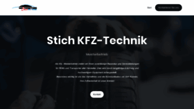 What Stich-kfz-technik.de website looked like in 2023 (1 year ago)