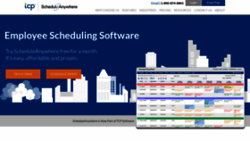 What Scheduleanywhere.com website looked like in 2023 (1 year ago)