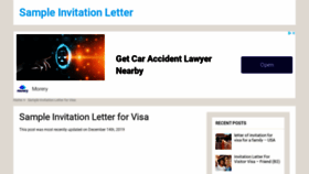 What Sampleinvitationletter.info website looked like in 2023 (1 year ago)