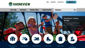 What Shoreviewmn.gov website looked like in 2023 (1 year ago)