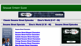 What Sesamestreetguide.com website looked like in 2023 (1 year ago)