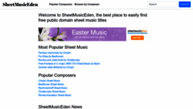 What Sheetmusicfox.com website looked like in 2023 (1 year ago)
