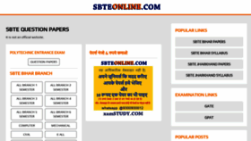 What Sbteonline.com website looked like in 2023 (1 year ago)