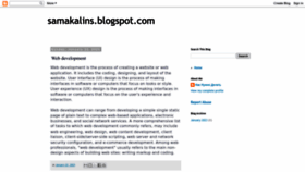 What Samakalins.blogspot.com website looked like in 2023 (1 year ago)