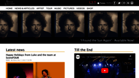 What Stevelukather.net website looked like in 2023 (1 year ago)