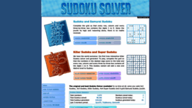 What Sudokusolver.com website looked like in 2023 (1 year ago)