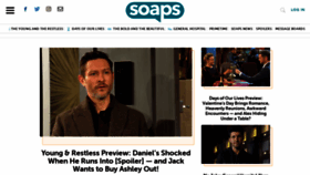 What Soaps.com website looked like in 2023 (1 year ago)