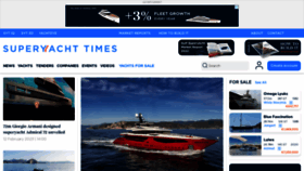 What Superyachttimes.com website looked like in 2023 (1 year ago)