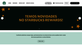 What Starbucks.com.br website looked like in 2023 (1 year ago)