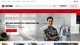 What Skydex.ru website looked like in 2023 (1 year ago)