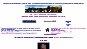 What Stellenboschwriters.com website looked like in 2023 (1 year ago)