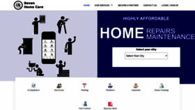 What Sevanhomecare.com website looked like in 2023 (1 year ago)