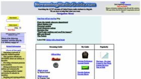 What Streamingradioguide.com website looked like in 2023 (1 year ago)