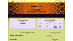 What Sakinatrust.org website looked like in 2023 (1 year ago)