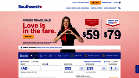 What Southwest.com website looked like in 2023 (1 year ago)
