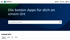 What Softonic.de website looked like in 2023 (2 years ago)