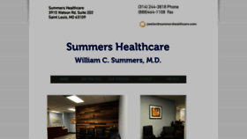 What Summershealthcare.com website looked like in 2023 (1 year ago)